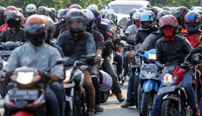 Jumlah sepeda motor di Indonesia